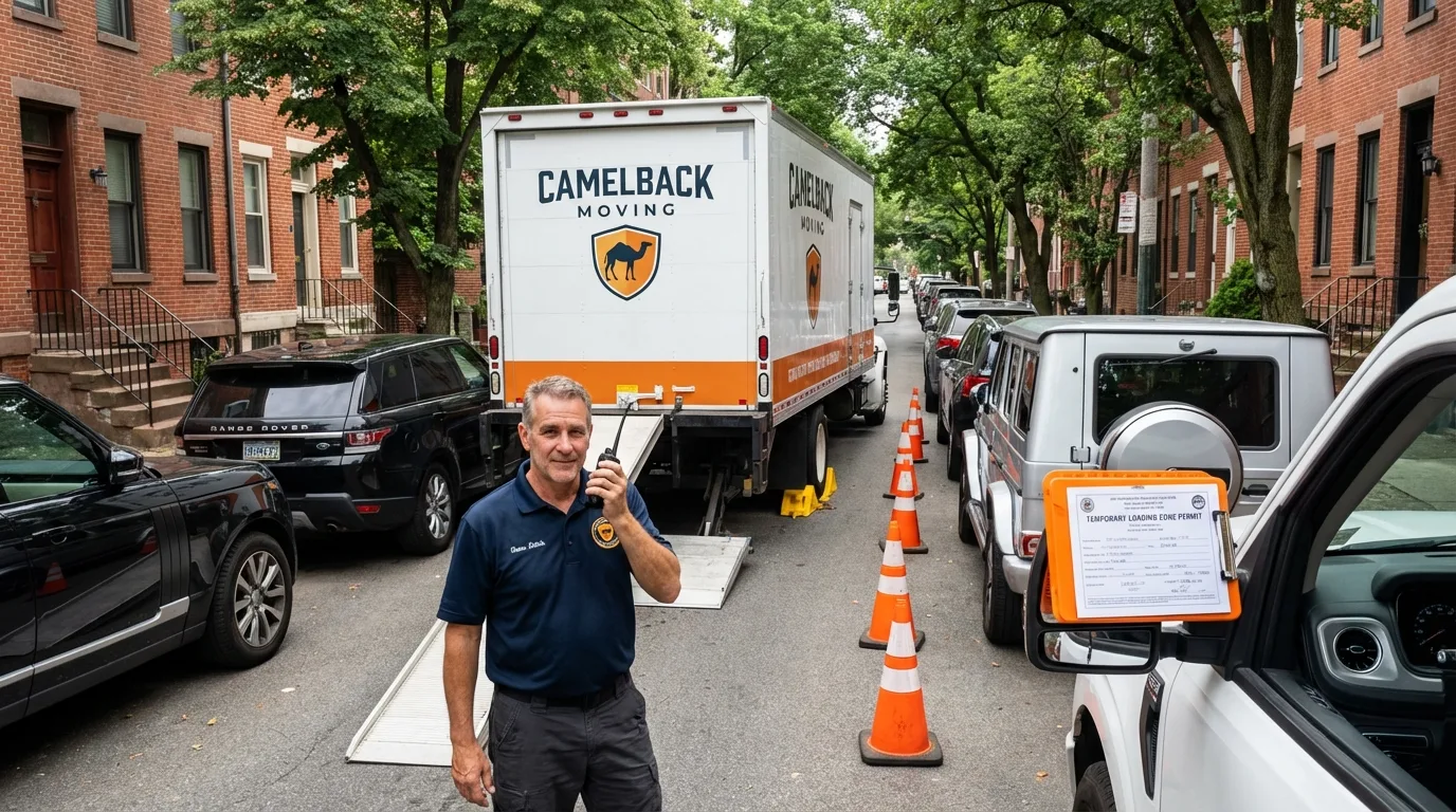 City street loading permit setup in Merrick, NY