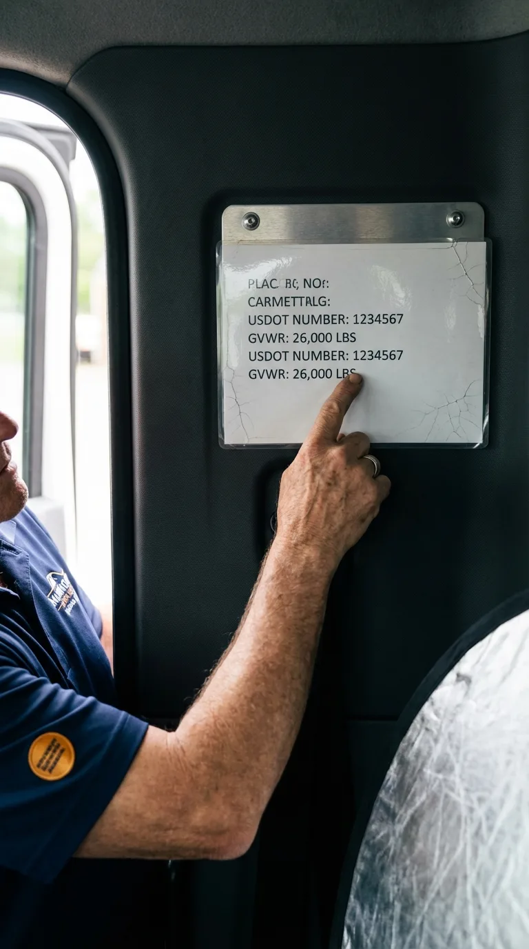 USDOT licensing placard verification in Merrick